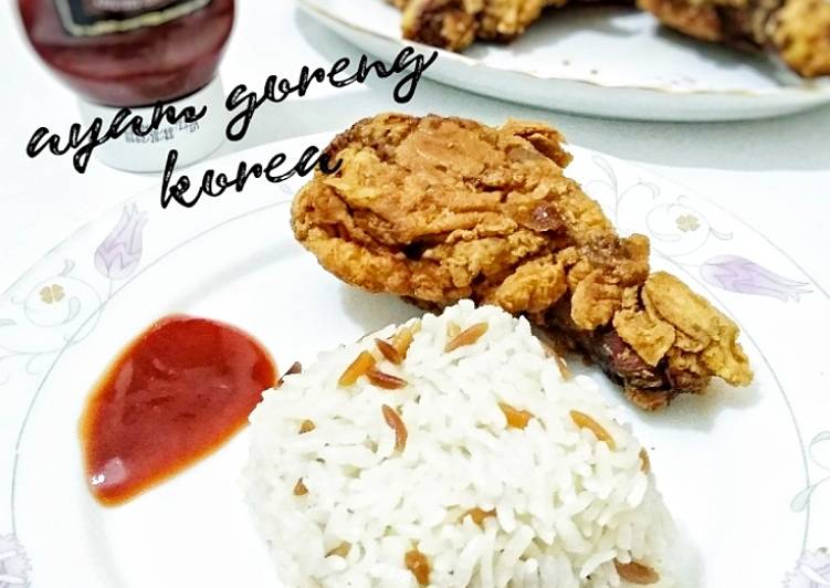 Langkah Mudah untuk Menyiapkan Ayam goreng ala korea yang Enak