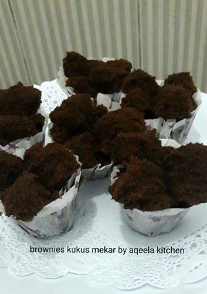 Foto resep Brownies kukus mekar (eggless no mixer, simple)