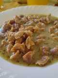 Mollejas de pollo en salsa blanca ⚪