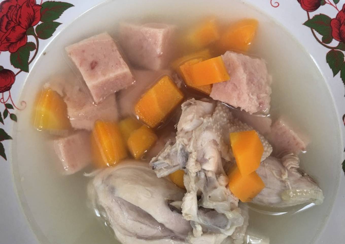 Sop ayam (non halal) untuk pemula