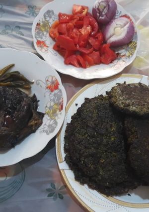 عکسی از دستور کوکو اسفناج😋