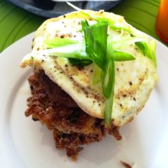 A picture of Zucchini and Red Potato Fritters.
