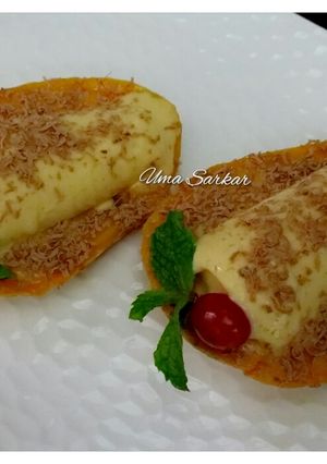 A picture of Mango kulfi.