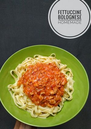 Foto resep Fettuccine bolognese homemade