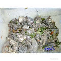 Assorted Goat meat pepper soup A picture of Assorted Goat meat pepper soup.