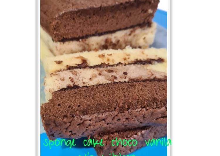 Resep Sponge cake choco vanila, Bisa Manjain Lidah