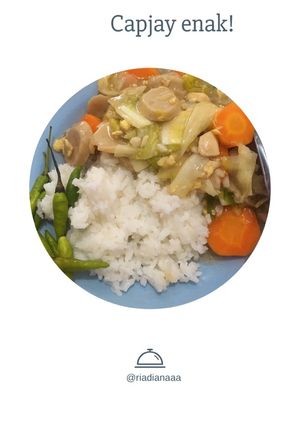 Foto resep Capjay dijamin enak!