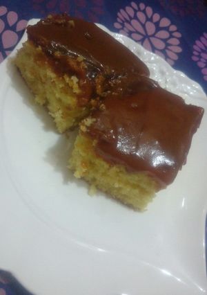 صورة لوصفة كيك الزبادي بصوص التوفي