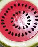Tarta fresca con forma de sandía 🍉🍉🍉