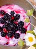 🌱 Sữa Chua Hạnh Nhân Sirô Blackberry (Vegan)
