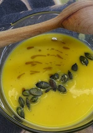 Sütőtökkrémleves! Fűszeres! VEGÁN! recept fotója