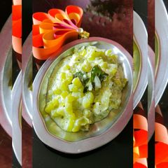 A picture of Snakegourd raita.