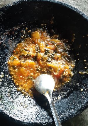 Foto resep Sambal terong asam kemangi