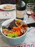 Fig, walnut and blue cheese salad