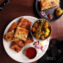 A picture of Potato curry in mughlai style.