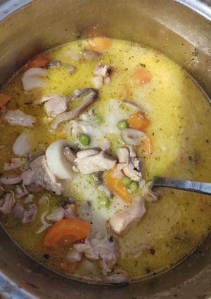 Tárkonyos Csirke Ragu Leves recept fotója