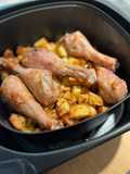 Pollo e patate croccanti, in friggitrice ad aria