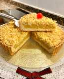Pastel con masa frola y crema de calabaza. (Cake with frola dough and pumpkin crean)