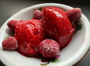 Málna sorbet recept fotója