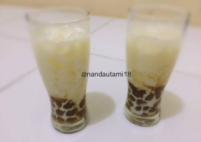 Bagaimana Menyiapkan Brown sugar Boba fresh milk, Enak