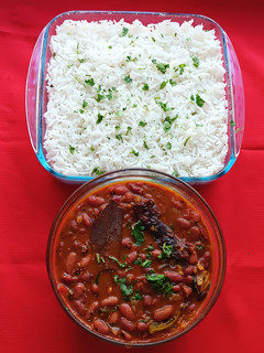 A picture of Rajma Chawal.