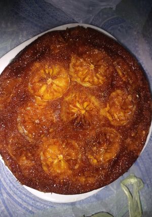 Una foto de Tarta invertida de naranja 🍊