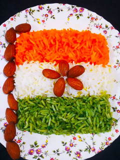 Tricolour Rice रेसिपी मुख्य फोटो
