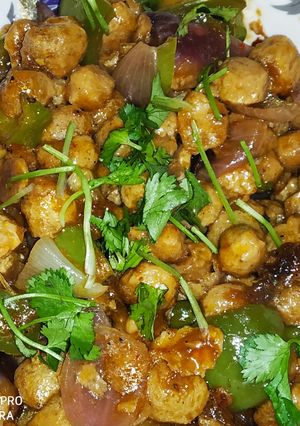 চিলি সয়াবিন(chili soybean recipe in Bengali) রেসিপির প্রধান ছবি