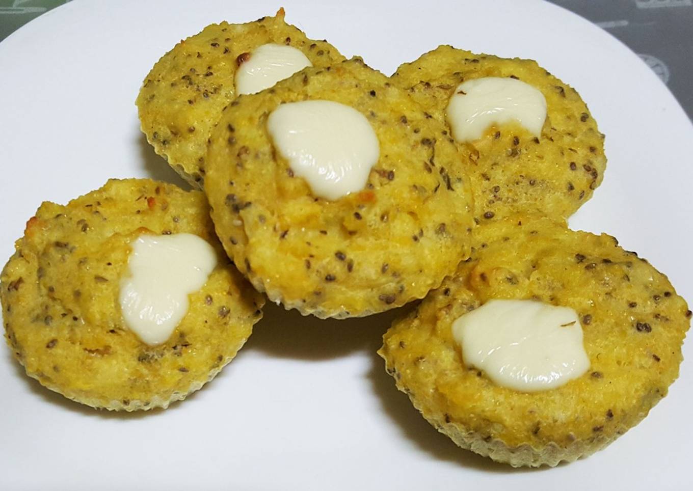 Muffins de verdura y polenta