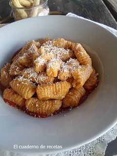 Una foto de Ñoquis caseros de Zanahoria y Harina de Garbanzos