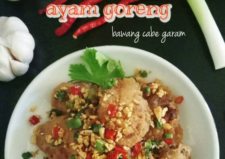 Ayam Goreng Bawang (cabe garam)