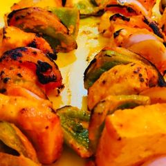 Sizzling paneer tikka A picture of Sizzling paneer tikka.