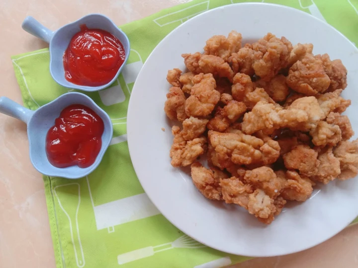 Cara Gampang Membikin Resep Chicken Popcorn/dada ayam goreng tepung yang Enak Banget Anti Ribet, Bikin Ngiler