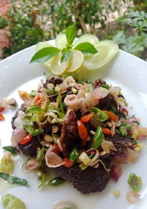 Foto resep Daging goreng sambal matah