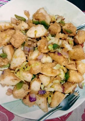 A picture of Chilli idli.