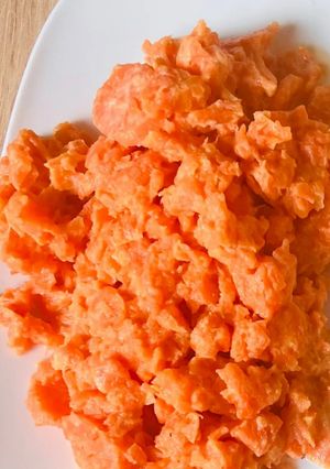 Une photo de 🥕🥥 Ma délicieuse Purée de Carotte au lait de coco