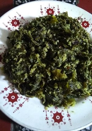 A picture of Frond fry (dhenki sak).
