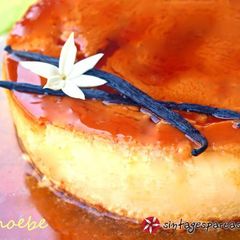 A picture of Crème caramel with sweetened condensed milk.