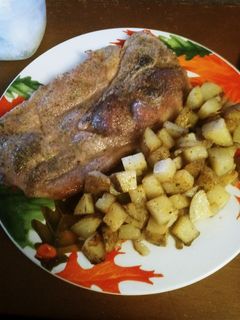 A picture of Ranch Seasoned Pork Steaks.