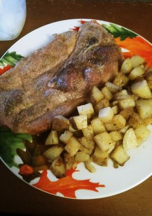 A picture of Ranch Seasoned Pork Steaks.