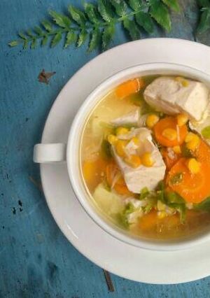 Foto resep Sop Tahu Wortel Jagung (Menu Anak)