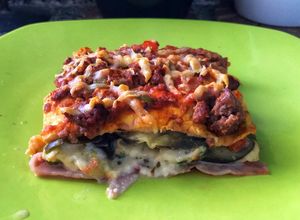Una foto de Lasagna (lasaña) de berenjenas keto, low carb!!!
