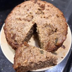 Barley and banana flour cake A picture of Barley and banana flour cake.