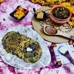 A picture of Sattu Methi Bhakri.