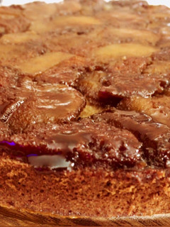 Una foto de Torta de manzana con masa de avena