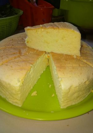 Foto resep Japanese cheese cake... Super lembut n ngejuuuuu banget...😋😋😋