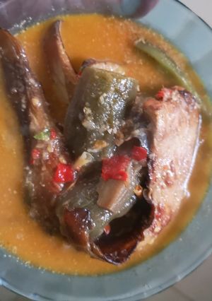Foto resep Mangut Terong Ikan Pari