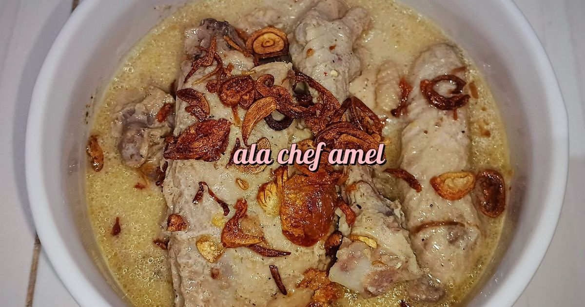 Opor putih ayam kampung