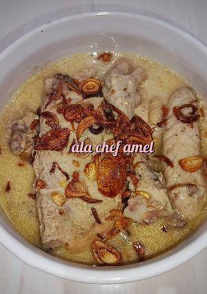 Foto resep Opor putih ayam kampung