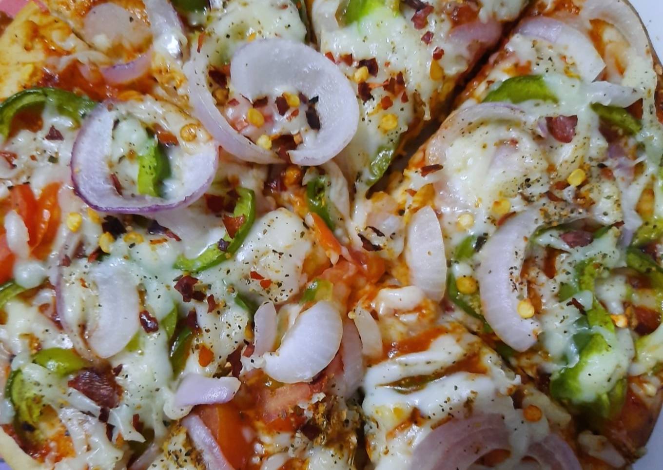 Vegetable pizza